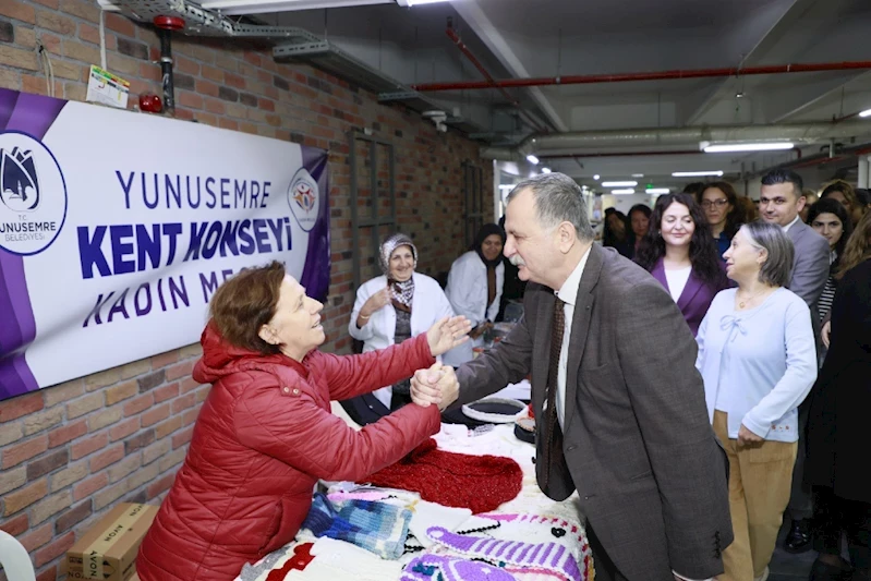 YUNUSEMRE’DEN ÜRETEN KADINLARA DESTEK