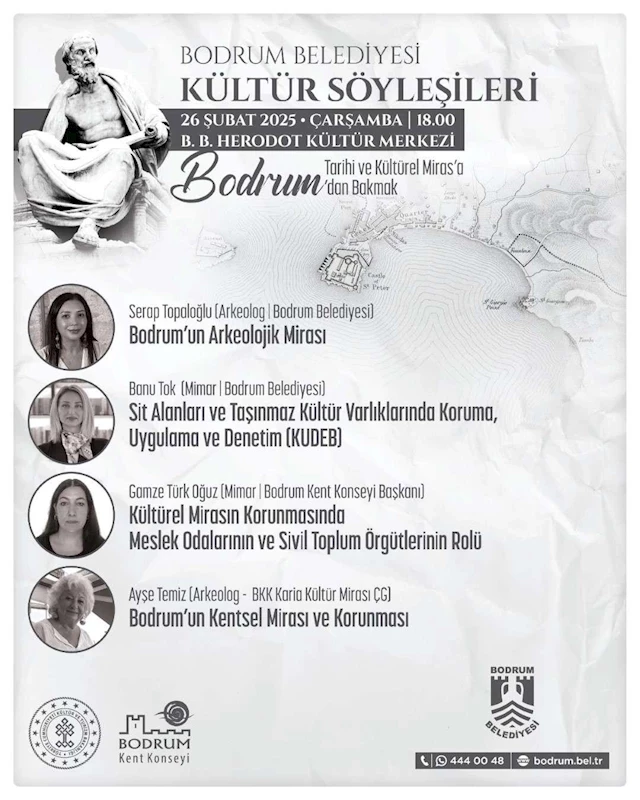 BODRUM BELEDİYESİNDEN “KÜLTÜR SÖYLEŞİLERİ”